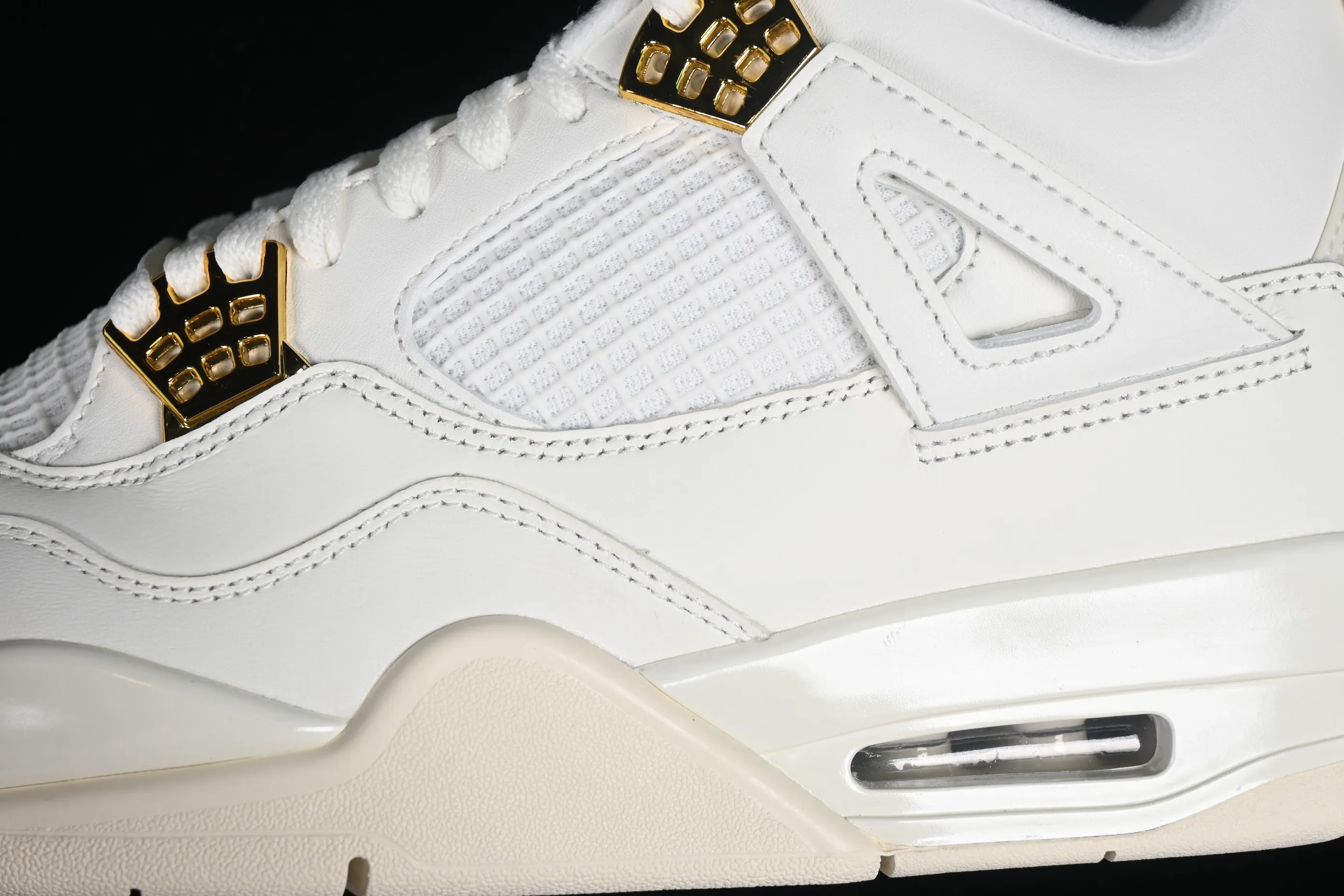 All categories Air Jordan Jordan series basketball shoes Air Jordan 4 GX foreign trade version Air Jordan 4 Retro "Metallic Gold" AJ4 Joe 4 meters white gold AQ9129-170
